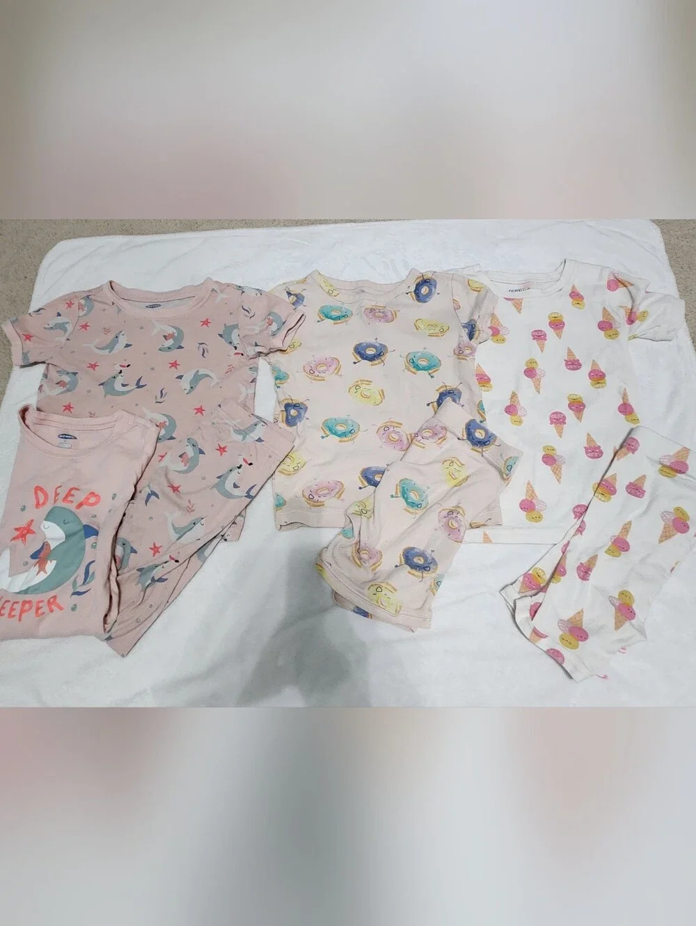 Old Navy / Baby Gap Lot of 6T Pajamas- 3 Pairs